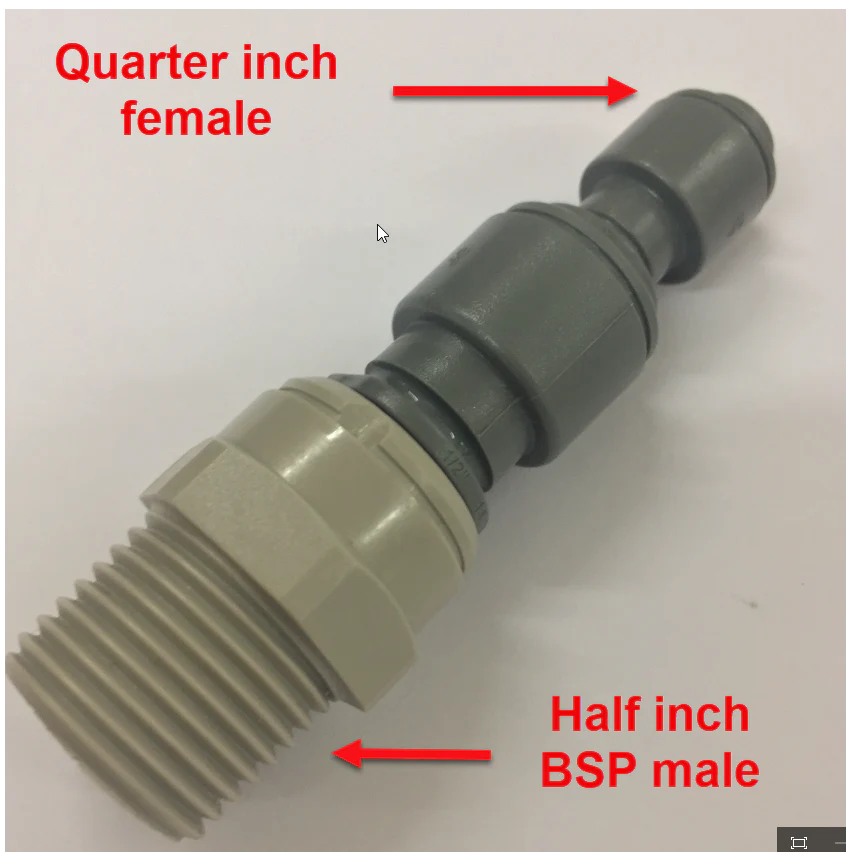 Half Inch Male to 1/4 inch Female Adapter Combination - AD-0.5-Inch - Image 2