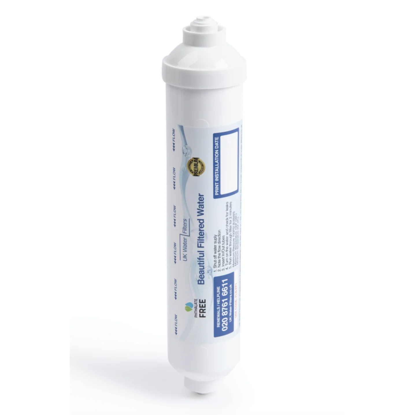 Inline Water Filter with Push Fit Connectors - Image 2