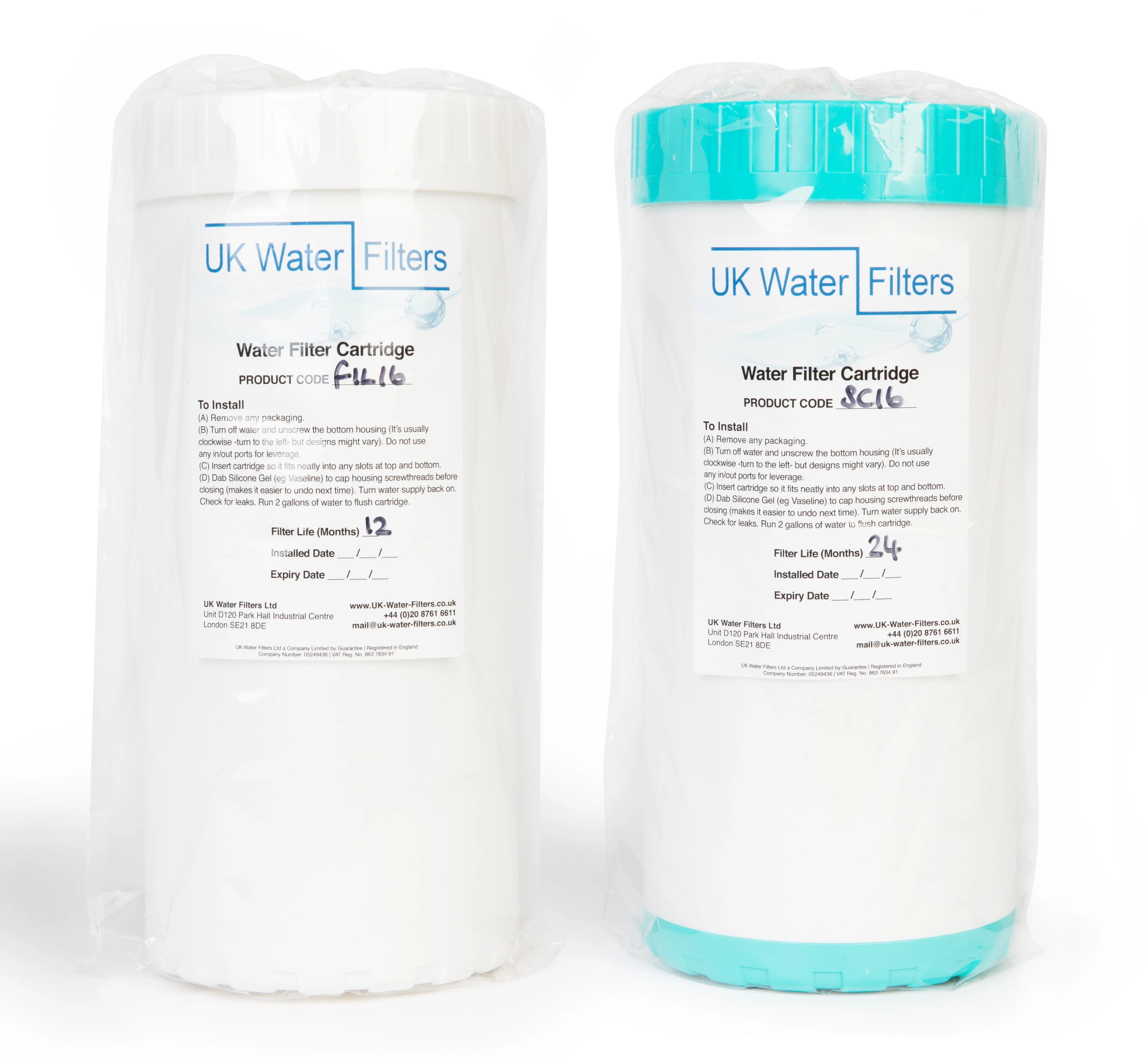 Whole House Filter Plus Scale Centurion Filter Renewal Double Unit - Standard Size - Code FIL16C/SC16C