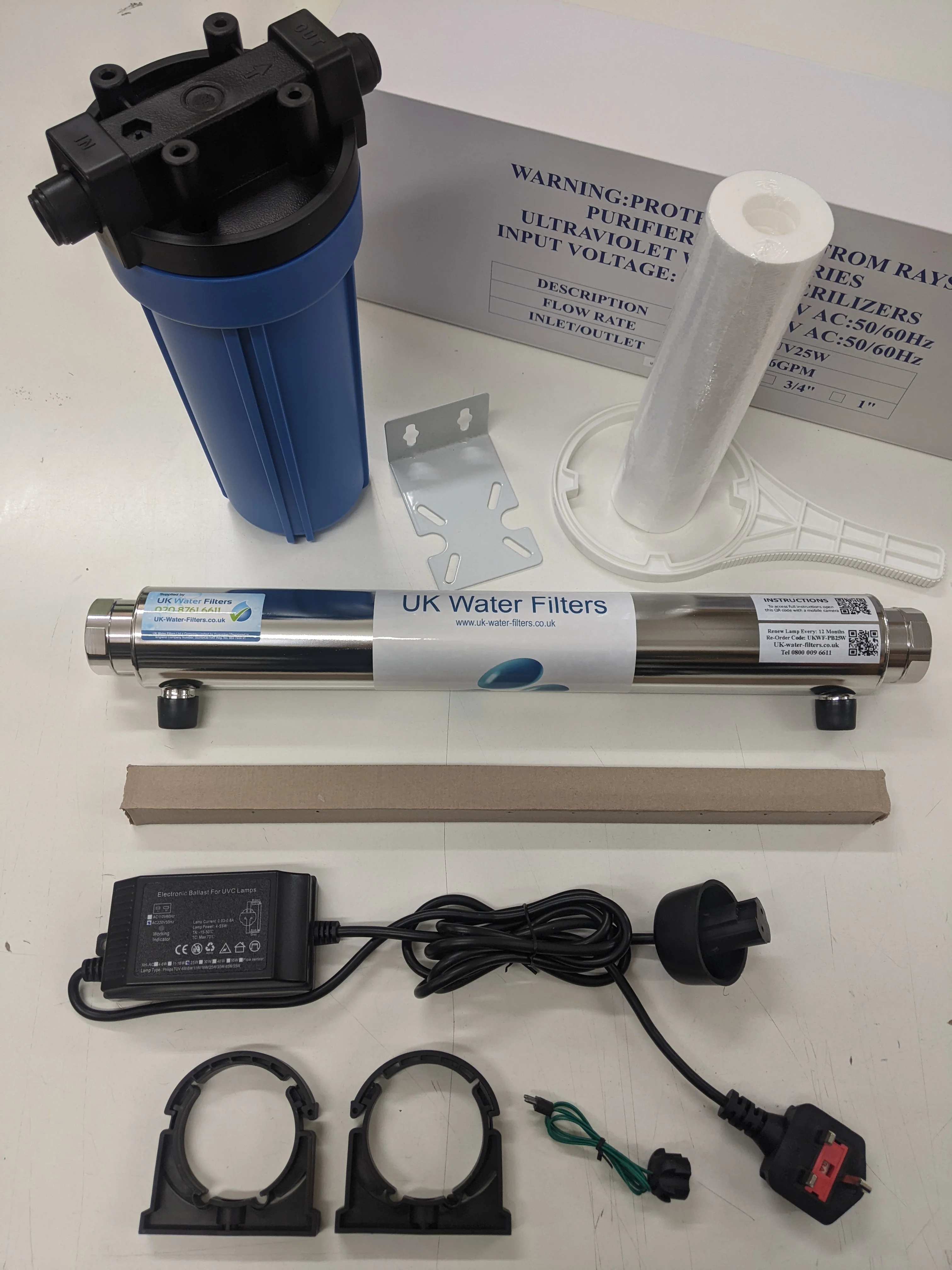 Standard Size Ultra Violet System 15L / min Flow with Pre-Filter - Image 3