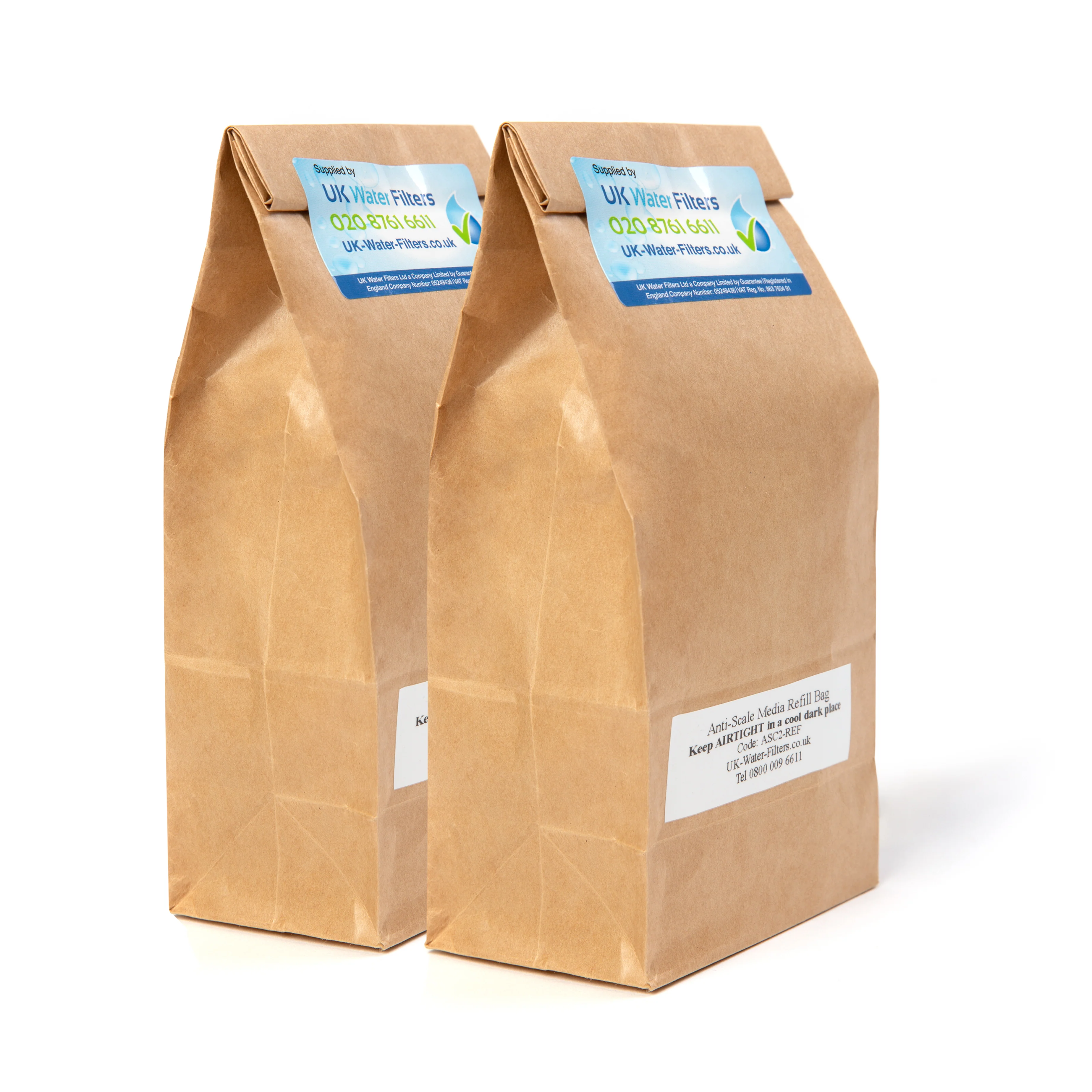 Water Filter Anti-Scale Media - Two Sachet Pack - Medium to Heavy Scale Areas