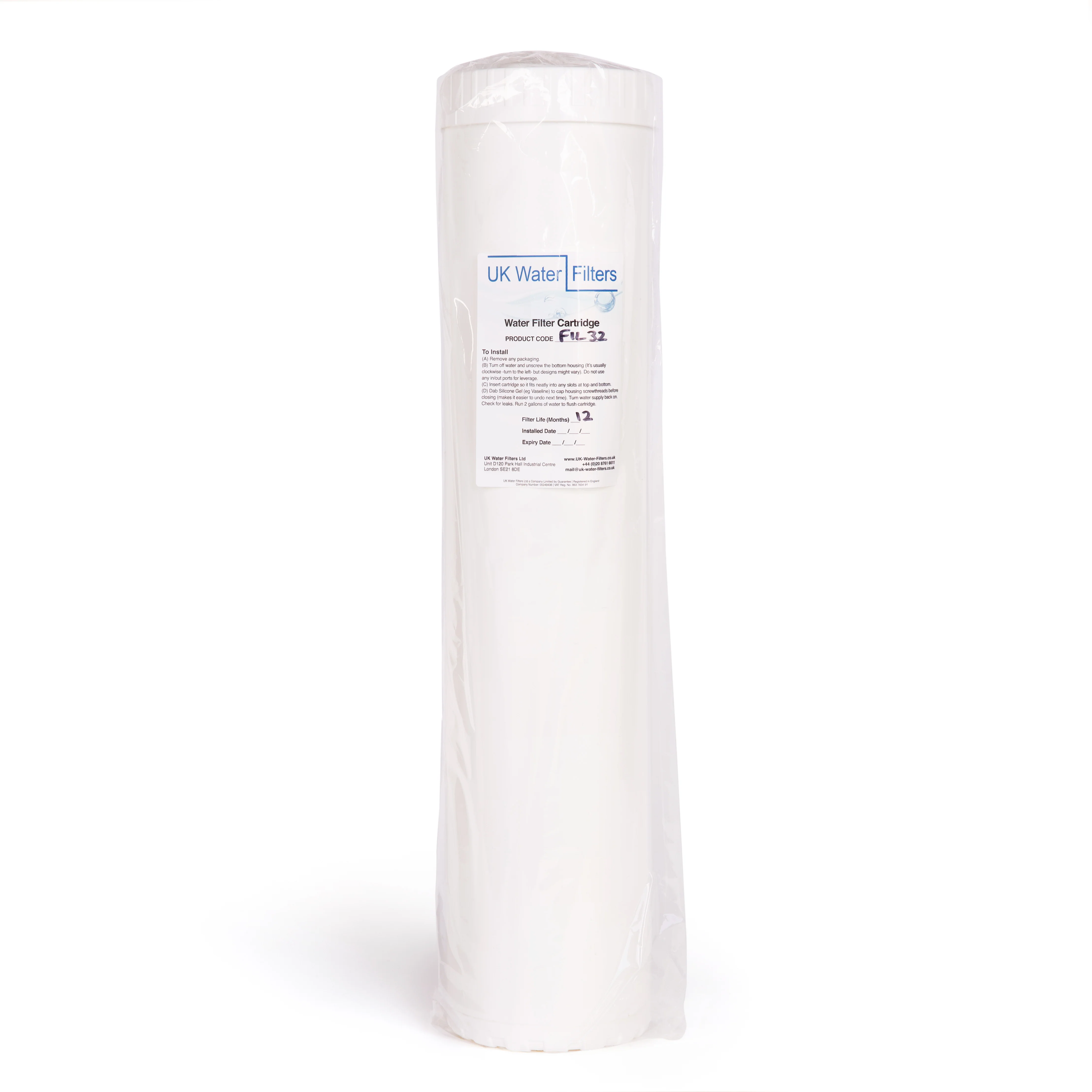 Whole House Filter Renewal Single Unit - High Flow Cartridge - Code FIL32S - Image 2