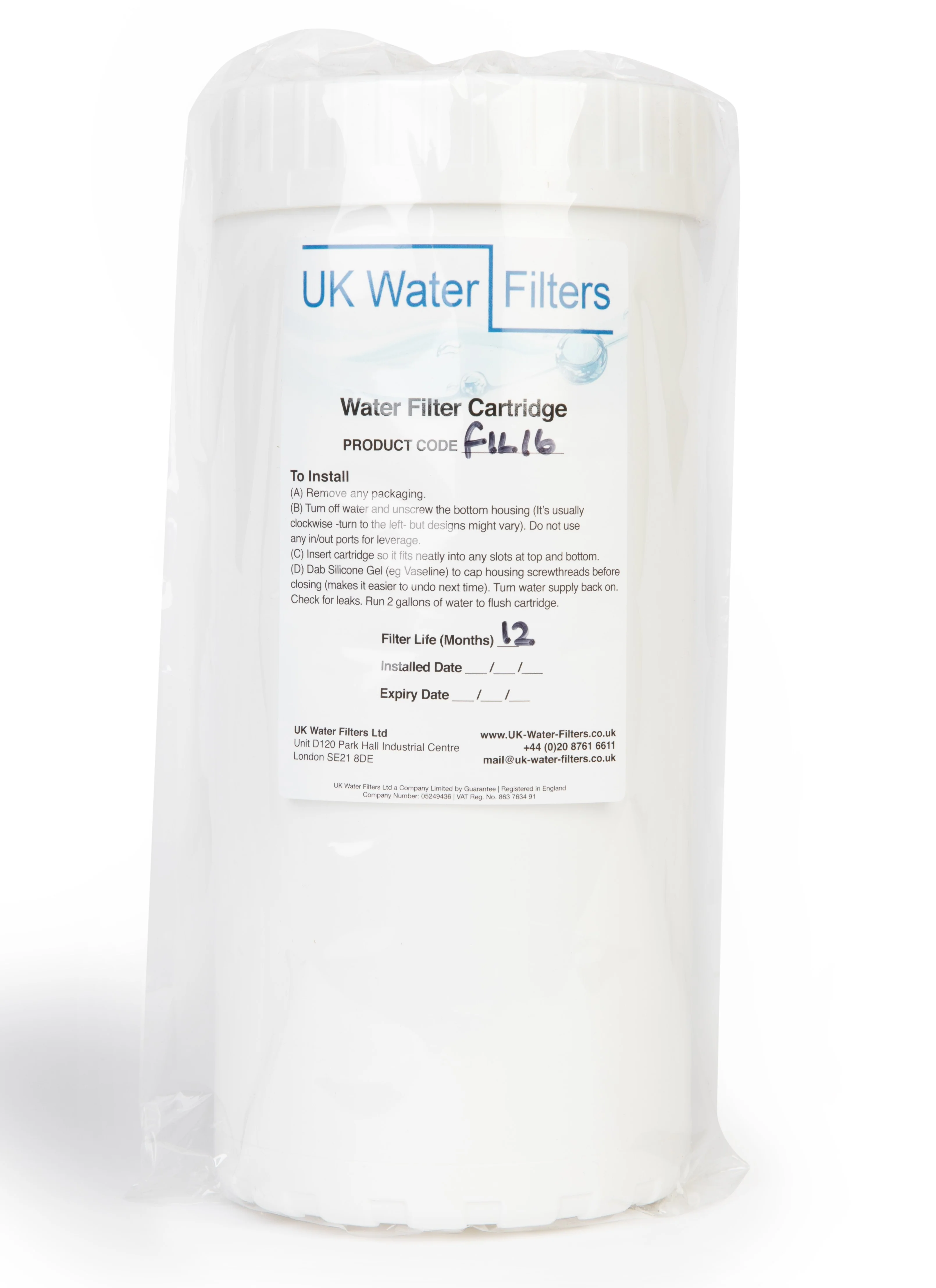 Whole House Filter Renewal Single Unit - Standard Size - Code FIL16S (old code WHS-BB-CA-10) - Image 2
